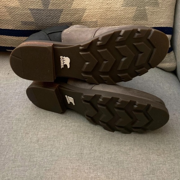 Sorel emelie chelsea quarry gray waterproof booties NEW 7 - Picture 2 of 11